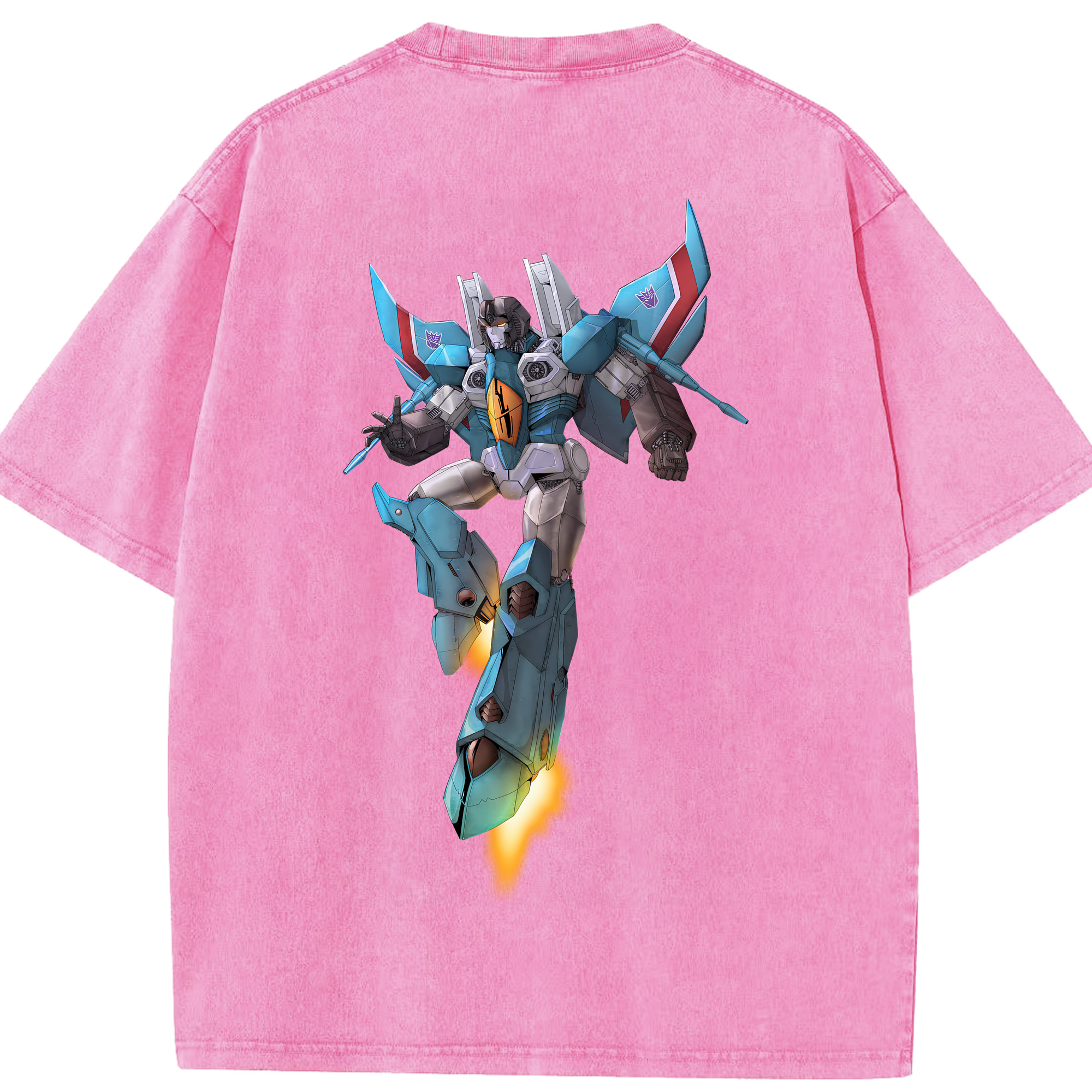 （画像用） Transformers トランスフォーマー 綿100% ヴィンテージ風 半袖Tシャツ（背面プリント）
